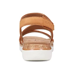 New Earth Shoes Roni Casual Strappy Flat Sandals Medium Natural