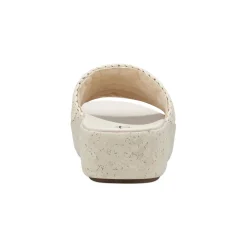 Sale Earth Shoes Sachan Casual Slip-on Wedge Platform Sandals Ivory