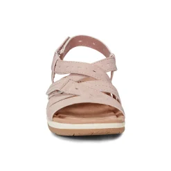 Earth Shoes Samsin Round Toe Strappy Casual Flat Sandals Pink