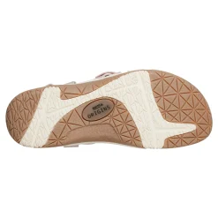 Earth Shoes Samsin Round Toe Strappy Casual Flat Sandals Pink