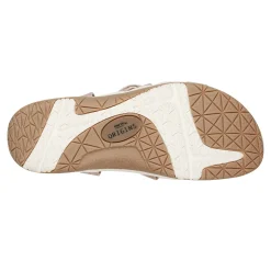 Online Earth Shoes Samsin Round Toe Strappy Casual Flat Sandals Light Pink