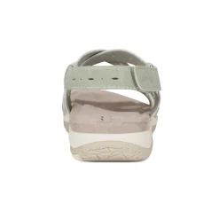 Discount Earth Shoes Samsin Round Toe Strappy Casual Flat Sandals Light Green