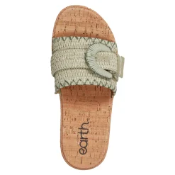 Earth Shoes Samsy Casual Slip-on Wedge Platform Sandals Light Green