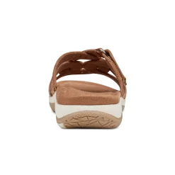 Hot Earth Shoes Sassoni Strappy Casual Slip-On Flat Sandals Medium Natural