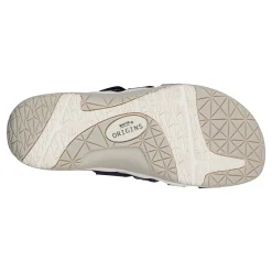 Online Earth Shoes Sassoni Strappy Casual Slip-On Flat Sandals Dark Blue