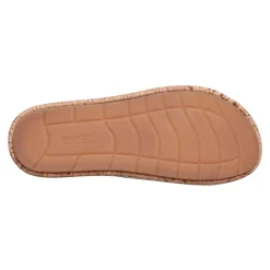 Best Earth Shoes Scotti Casual Slip-on Wedge Platform Sandals Dark Natural