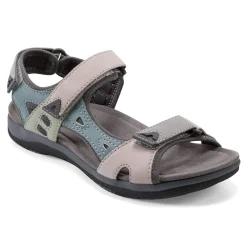 Discount Earth Shoes Skylar Round Toe Lightweight Casual Flat Sandals Light Purple
