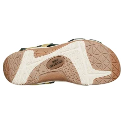 Hot Earth Shoes Skylar Round Toe Lightweight Casual Flat Sandals Dark Green