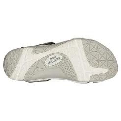 Outlet Earth Shoes Skylar Round Toe Lightweight Casual Flat Sandals Light Gray