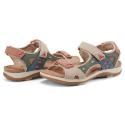 Hot Earth Shoes Skylar Round Toe Lightweight Casual Flat Sandals Light Natural