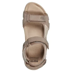 Earth Shoes Skylar Round Toe Lightweight Casual Flat Sandals Light Brown/Pink