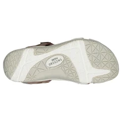 Earth Shoes Skylar Round Toe Lightweight Casual Flat Sandals Light Brown/Pink