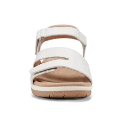 Best Earth Shoes Sureal Casual Strappy Round Toe Flat Sandals Ivory