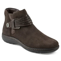 Online Earth Shoes Synal Flat Casual Booties Dark Brown