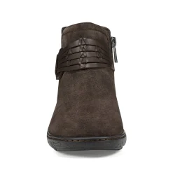 Online Earth Shoes Synal Flat Casual Booties Dark Brown