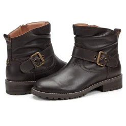 Earth Shoes Thrill Ruched Booties Dark Brown Leather