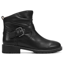 Online Earth Shoes Thrill Ruched Booties Black Leather