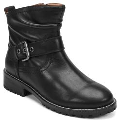 Online Earth Shoes Thrill Ruched Booties Black Leather