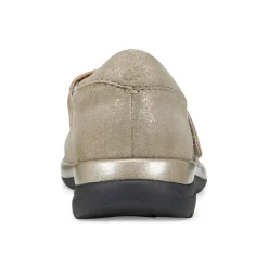 Sale Earth Shoes Tose Lug Sole Square Toe Casual Ballet Flats Gold