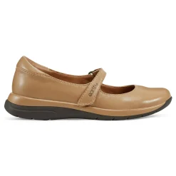Sale Earth Shoes Tose Lug Sole Square Toe Casual Ballet Flats Medium Natural