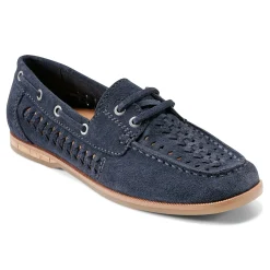 Best Earth Shoes Wishing Almond Toe Slip-on Flat Casual Loafers Dark Blue
