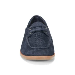 Best Earth Shoes Wishing Almond Toe Slip-on Flat Casual Loafers Dark Blue