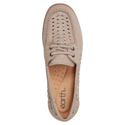 Sale Earth Shoes Wishing Almond Toe Slip-on Flat Casual Loafers Taupe
