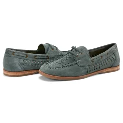 Clearance Earth Shoes Wishing Almond Toe Slip-on Flat Casual Loafers Medium Green