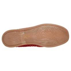 Sale Earth Shoes Wishing Almond Toe Slip-on Flat Casual Loafers Light Red