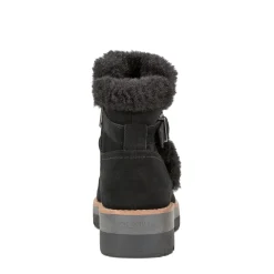 Clearance Earth Shoes Yara Waterproof Lug Sole Casual Ankle Booties Black