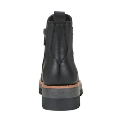 Discount Earth Shoes Yonder Waterproof Ruched Lug Sole Casual Booties Black