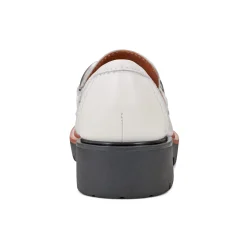 New Earth Shoes Zalor Round Toe Lug Sole Casual Slip-on Loafers Ivory