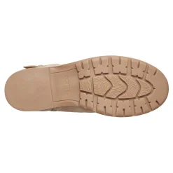 Clearance Earth Shoes Zane Ruched Booties Taupe Suede