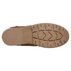 New Earth Shoes Zane Ruched Booties Brown Suede