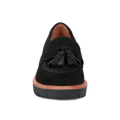 Clearance Earth Shoes Zimm Round Toe Lug Sole Casual Slip-on Loafers Black